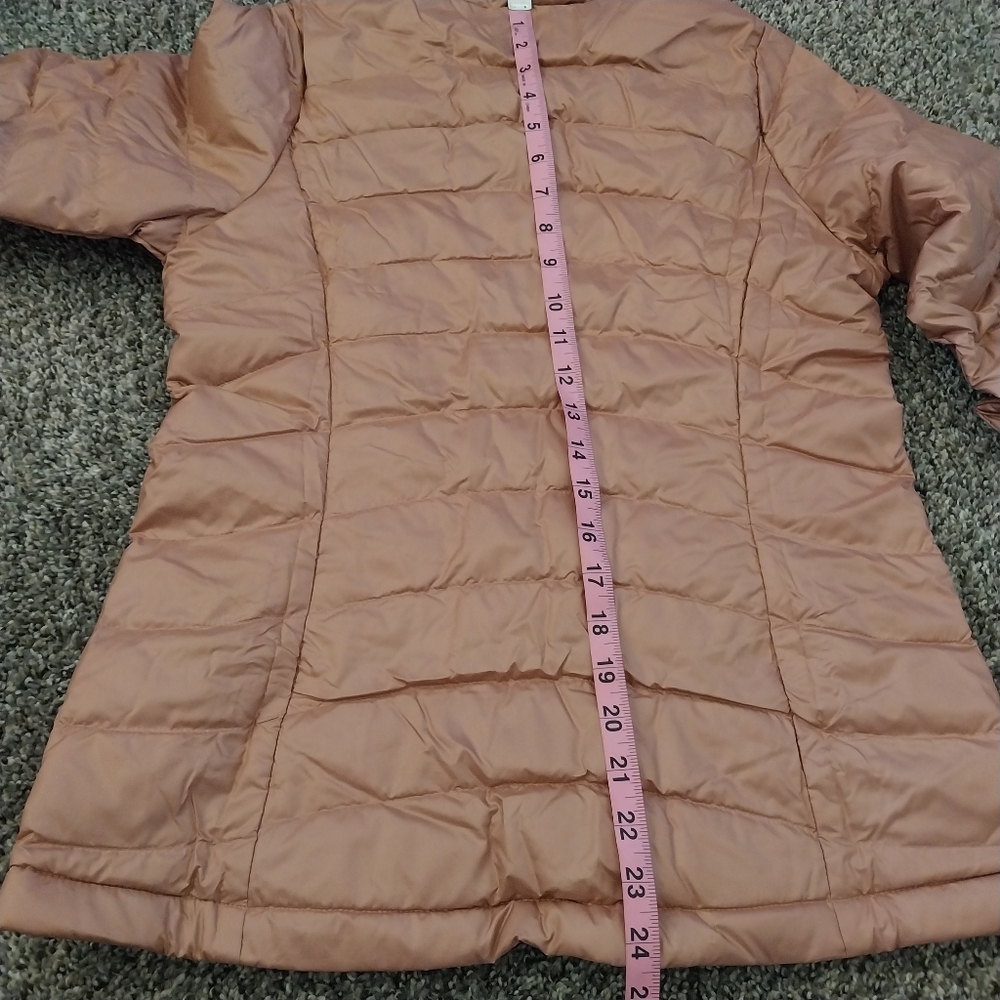 Girls Anthos Pink Down Sweater - Picture 11 of 14